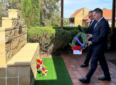 ANZAC Commemoration Service at Aminya Village