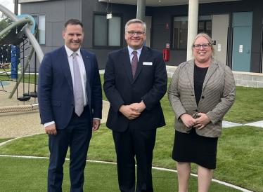 Official Opening of Aspect Hills Shire School with Principal - Shane Morris and Hills Mayor Dr Michelle Byrne
