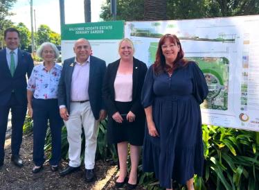 Balcombe Heights Estate Sensory Garden - sod ceremony