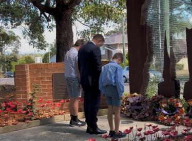 Remembrance Service at Balcombe Heights Estate