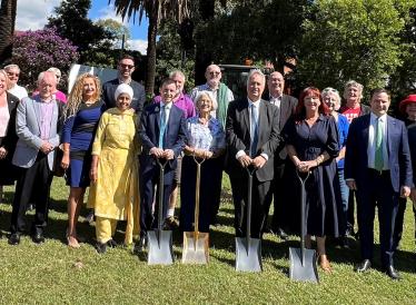 Sod ceremony for Sensory Garden at Balcombe Heights Estate