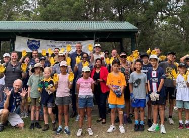 2025 Clean Up Australia Day with 1st Winston Hills Scouts, Bahai community, State Member for Winston Hills-Mark Taylor MP and Clr Georgina Valjak