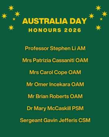 Locals honoured Australia Day 2026