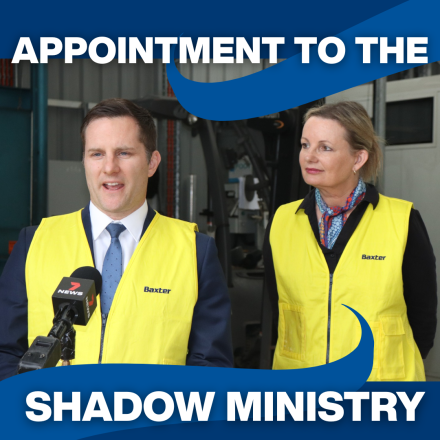 Alex with the Hon Sussan Ley MP